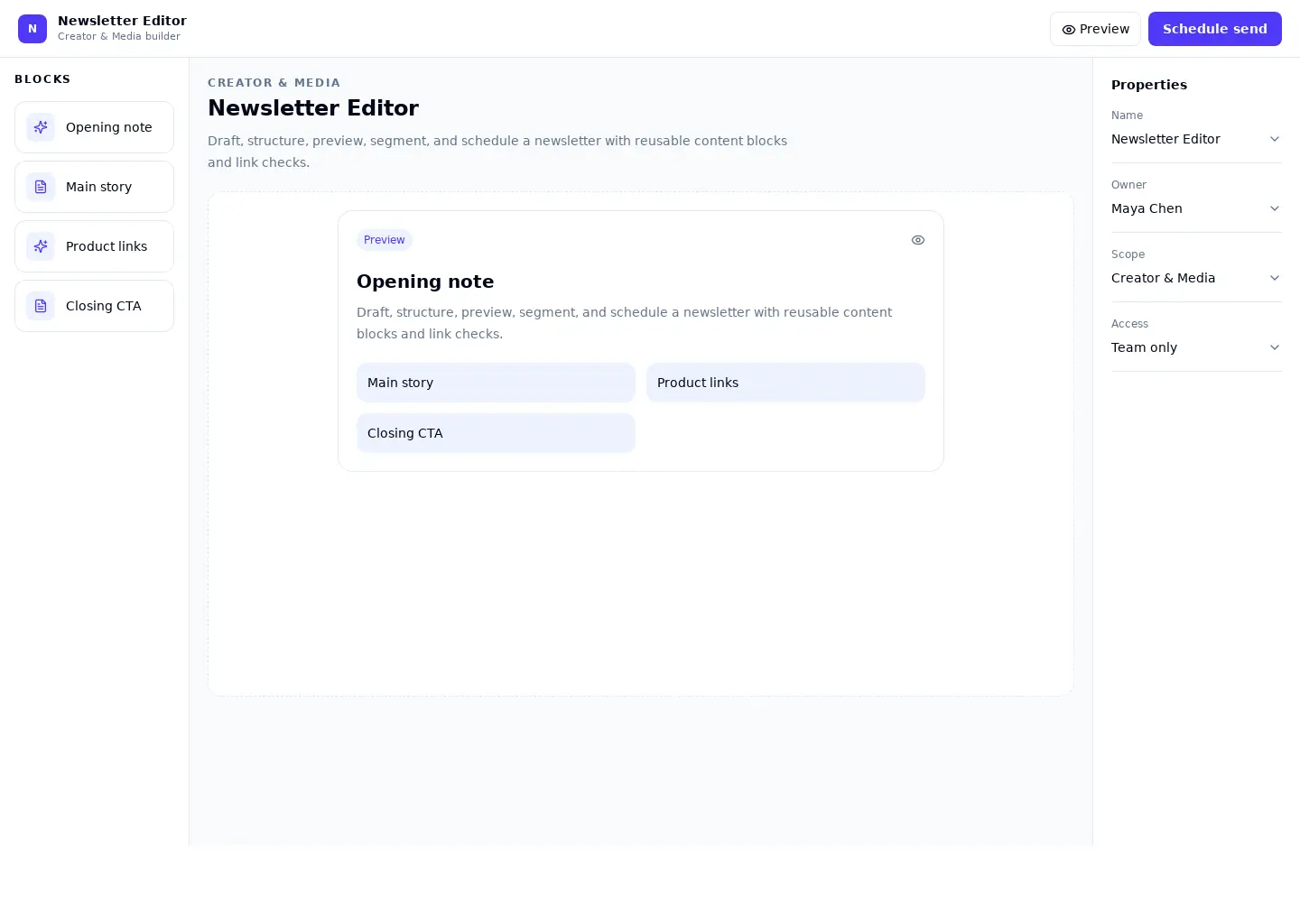 Newsletter Editor