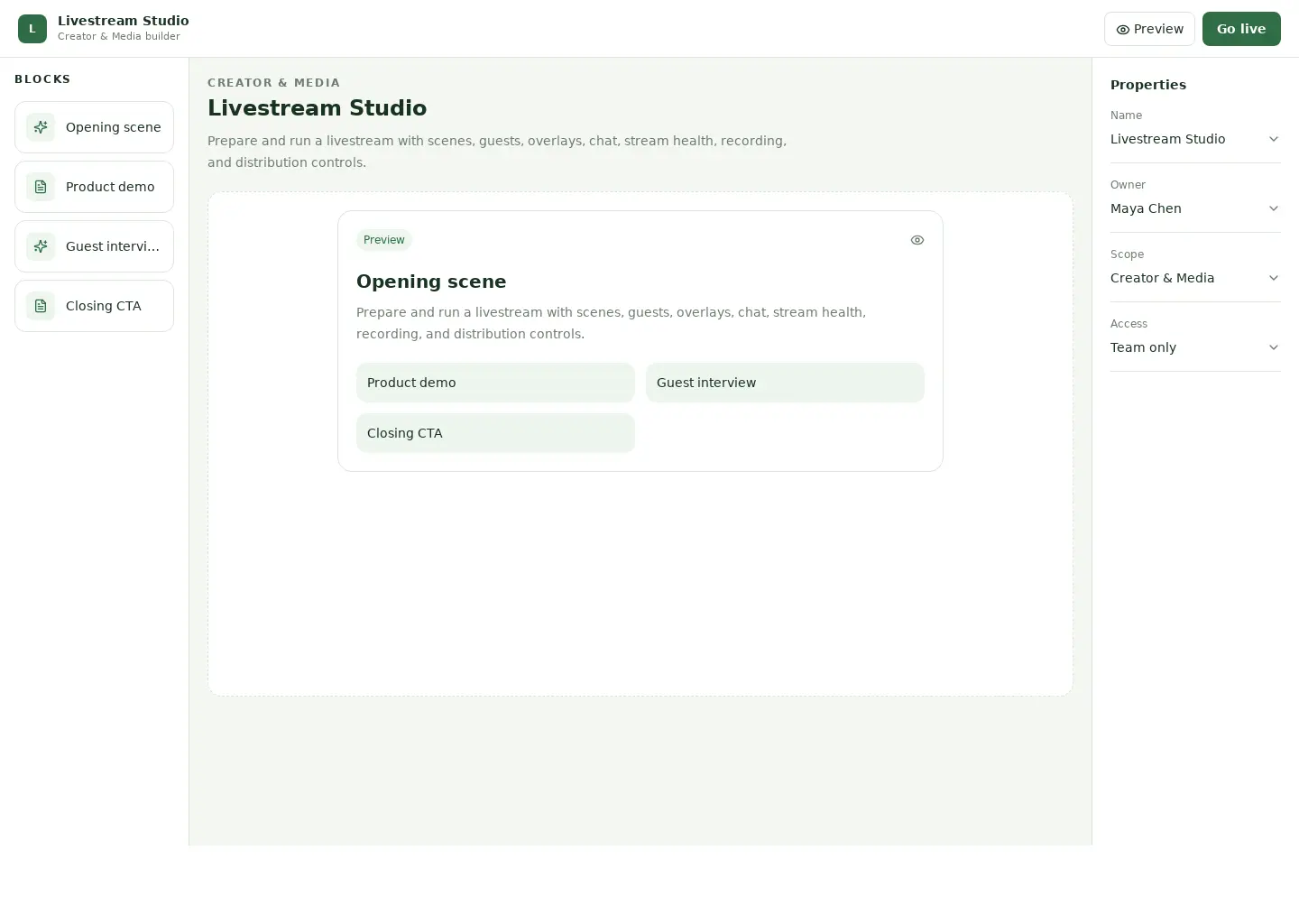 Livestream Studio