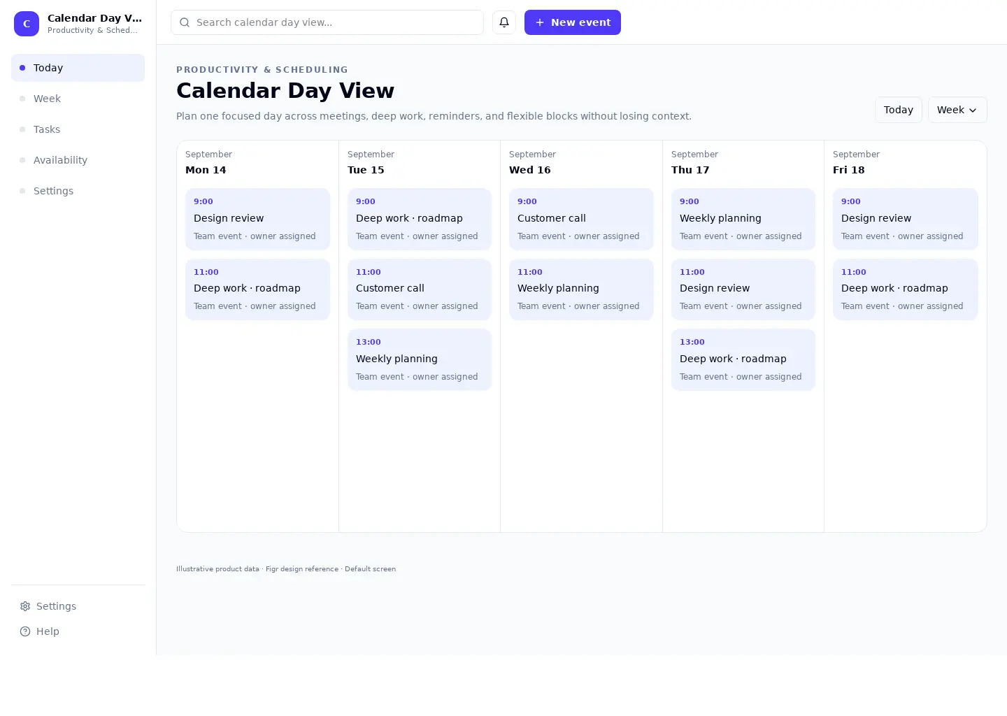 Calendar Day View