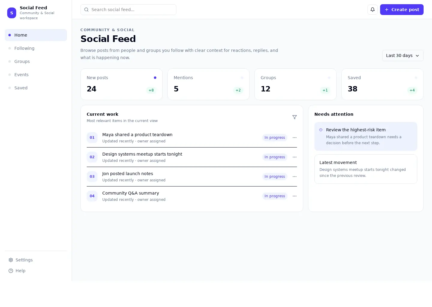 Social Feed