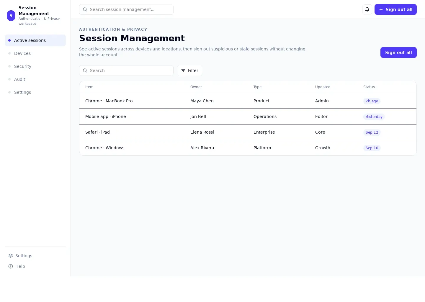 Session Management