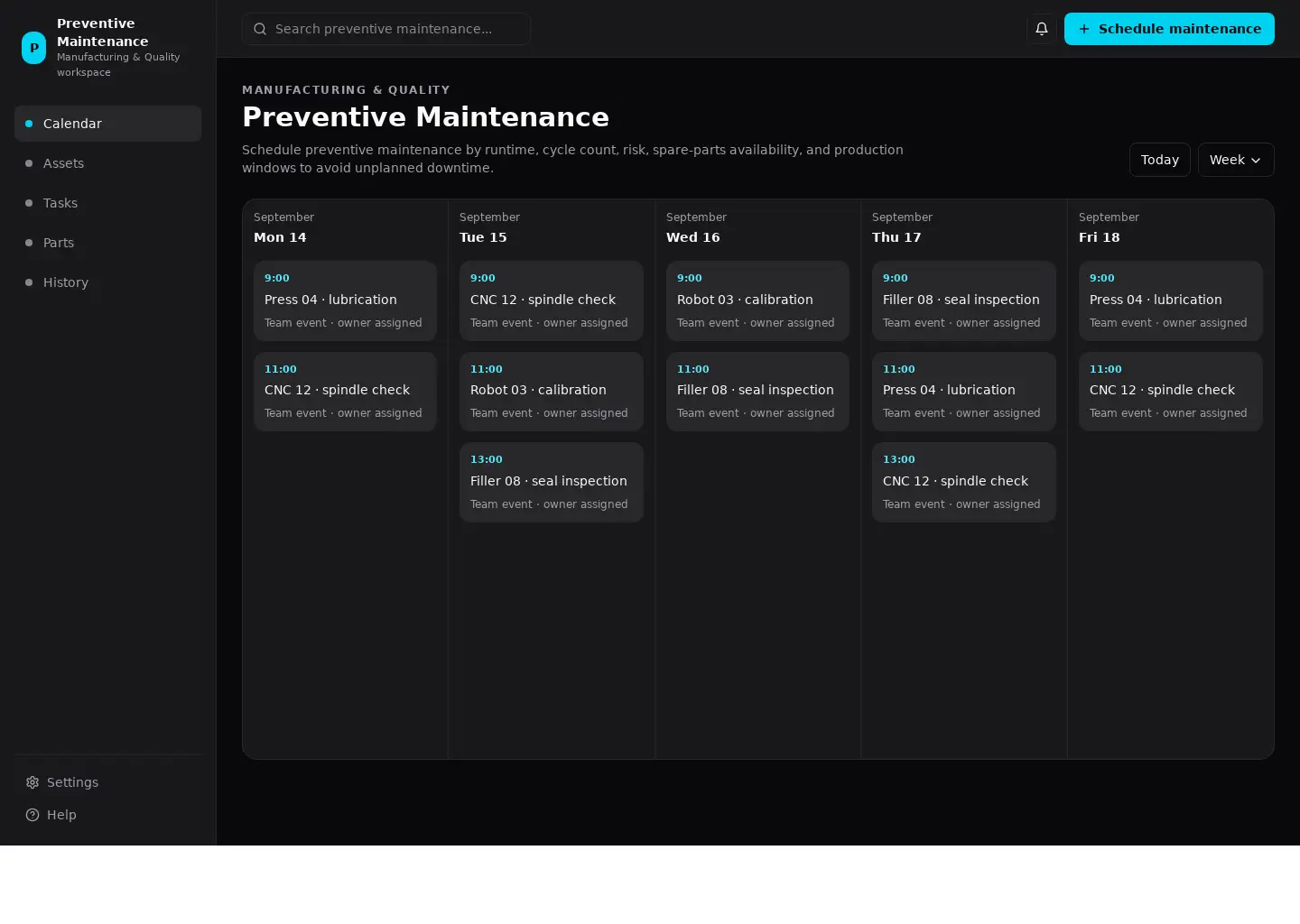 Preventive Maintenance