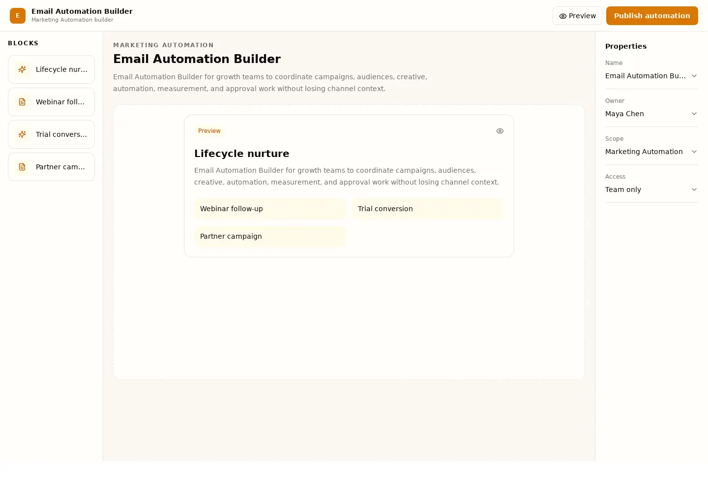 Email Automation Builder