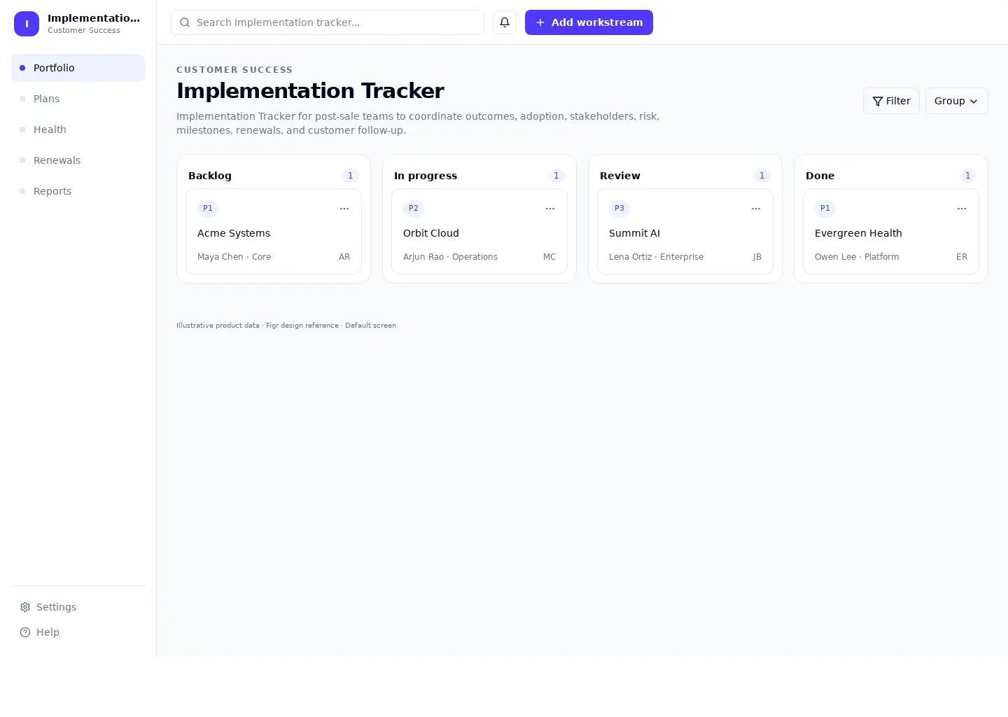 Implementation Tracker
