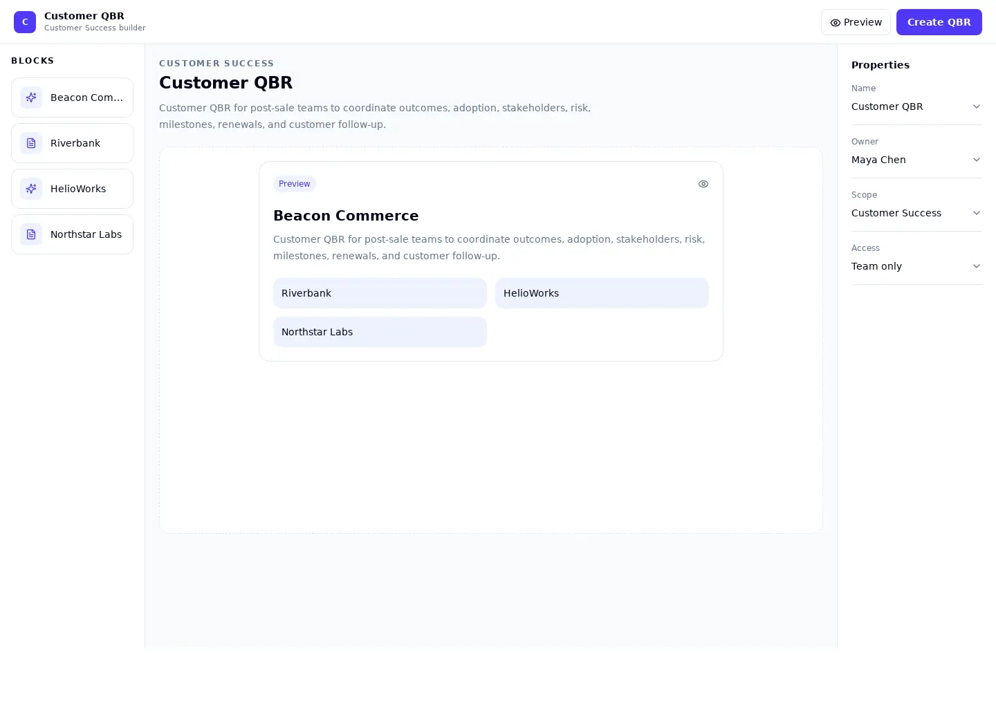 Customer QBR