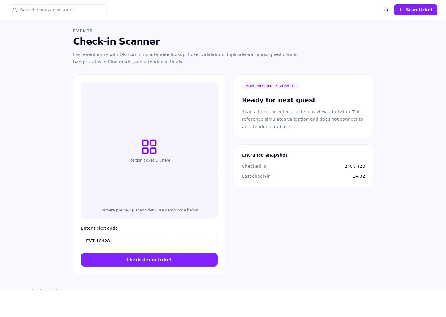 Check-in Scanner