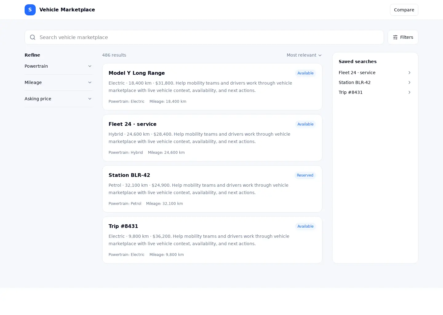 Vehicle Marketplace