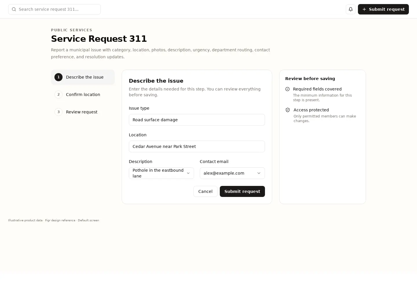 Service Request 311