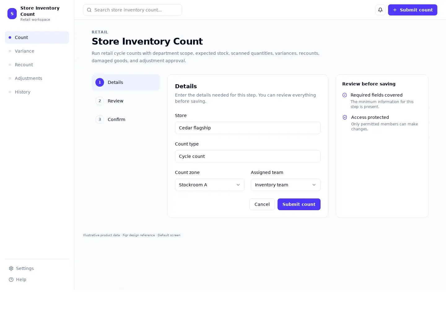 Store Inventory Count