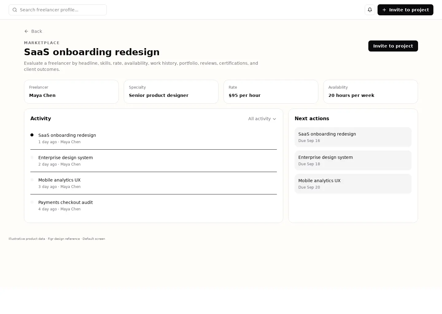 Freelancer Profile
