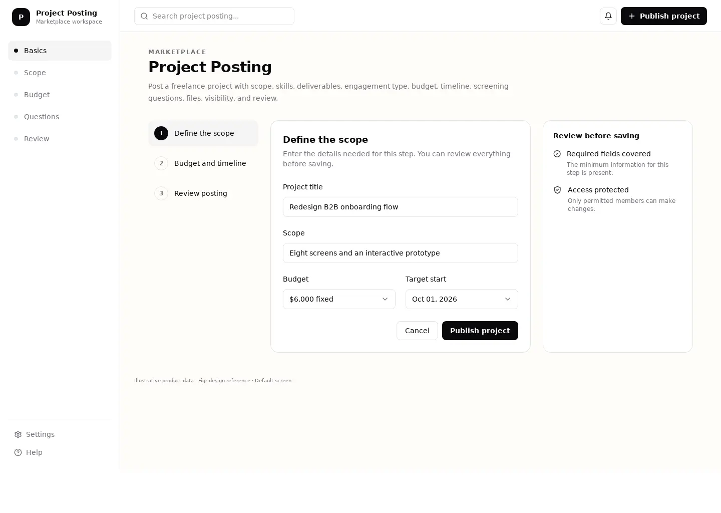 Project Posting