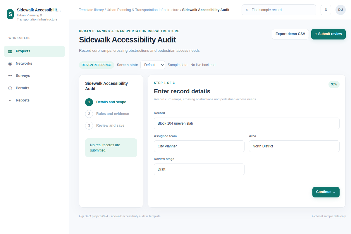 Sidewalk Accessibility Audit