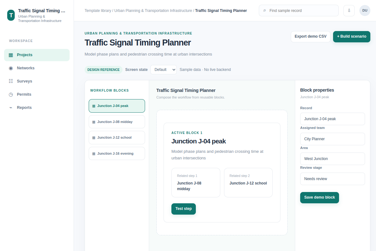Traffic Signal Timing Planner