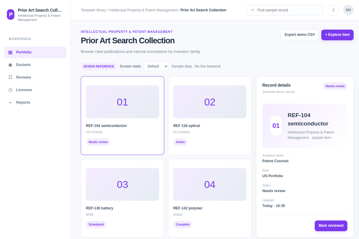 Prior Art Search Collection