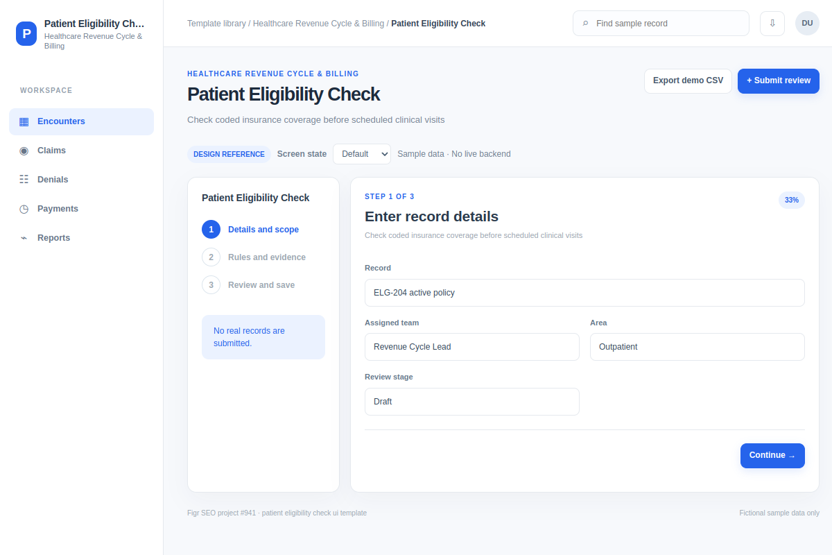 Patient Eligibility Check