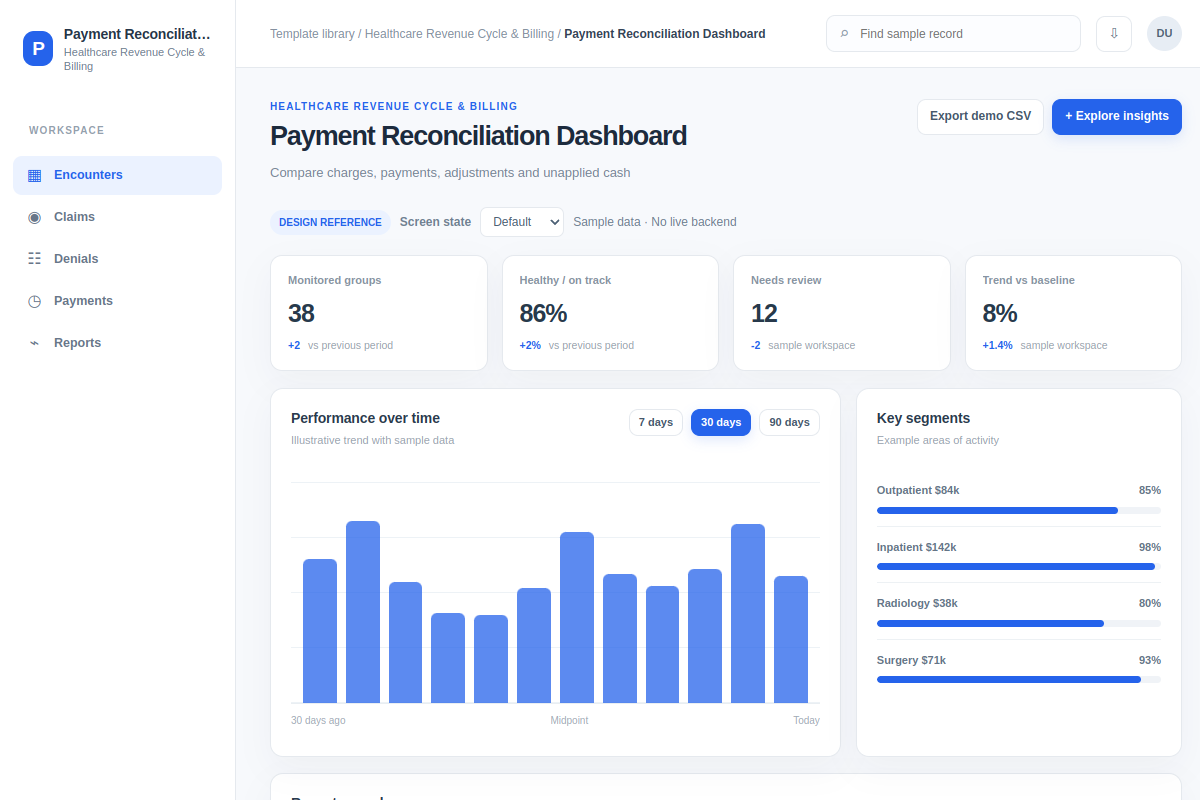 Payment Reconciliation Dashboard