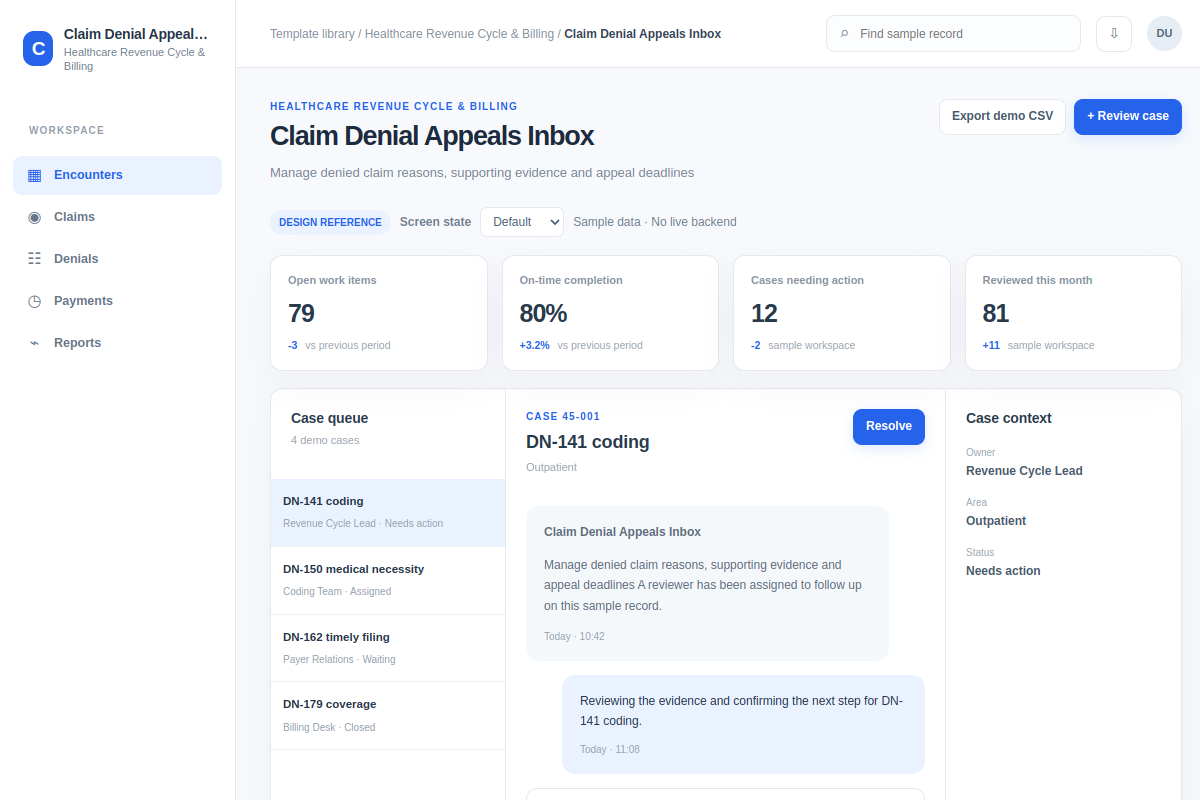Claim Denial Appeals Inbox