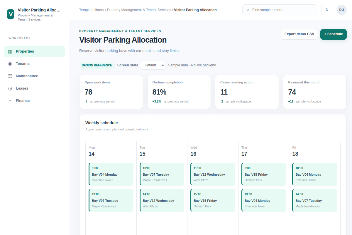 Visitor Parking Allocation