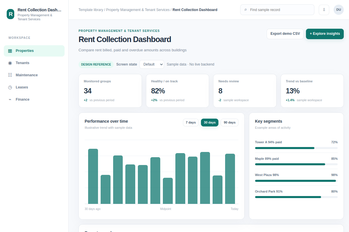 Rent Collection Dashboard