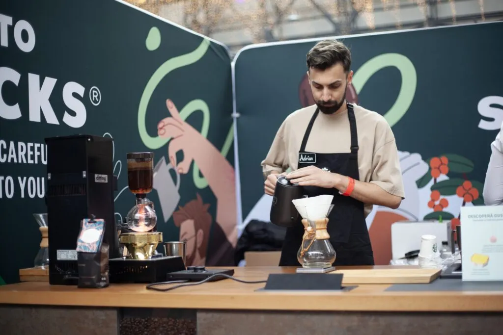 cafea preparare Strabucks Romania