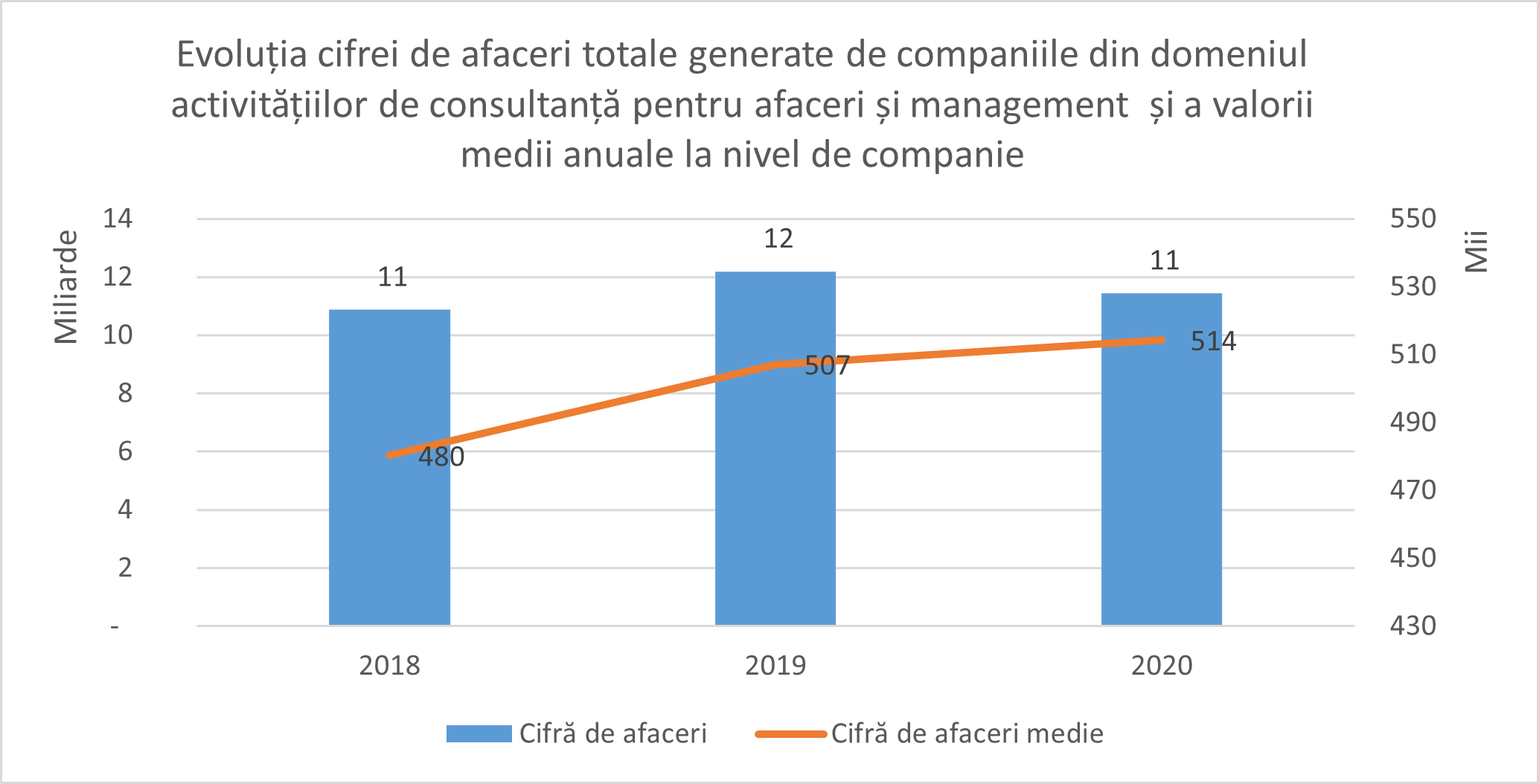Evoluție cifră de afaceri
