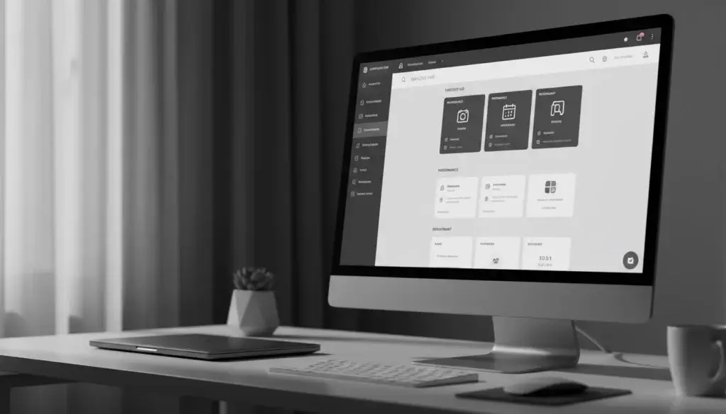 Écran d'ordinateur affichant un logiciel RH moderne, représentant l'évolution technologique du recrutement.