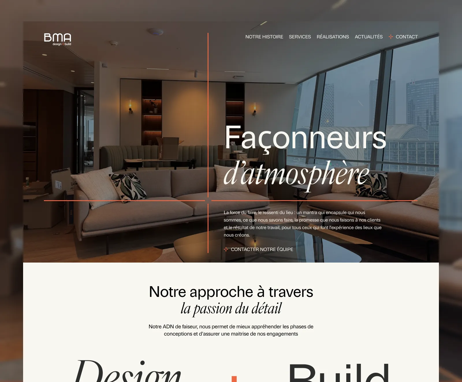 Accompagner BMA Design & Build dans sa refonte de site web