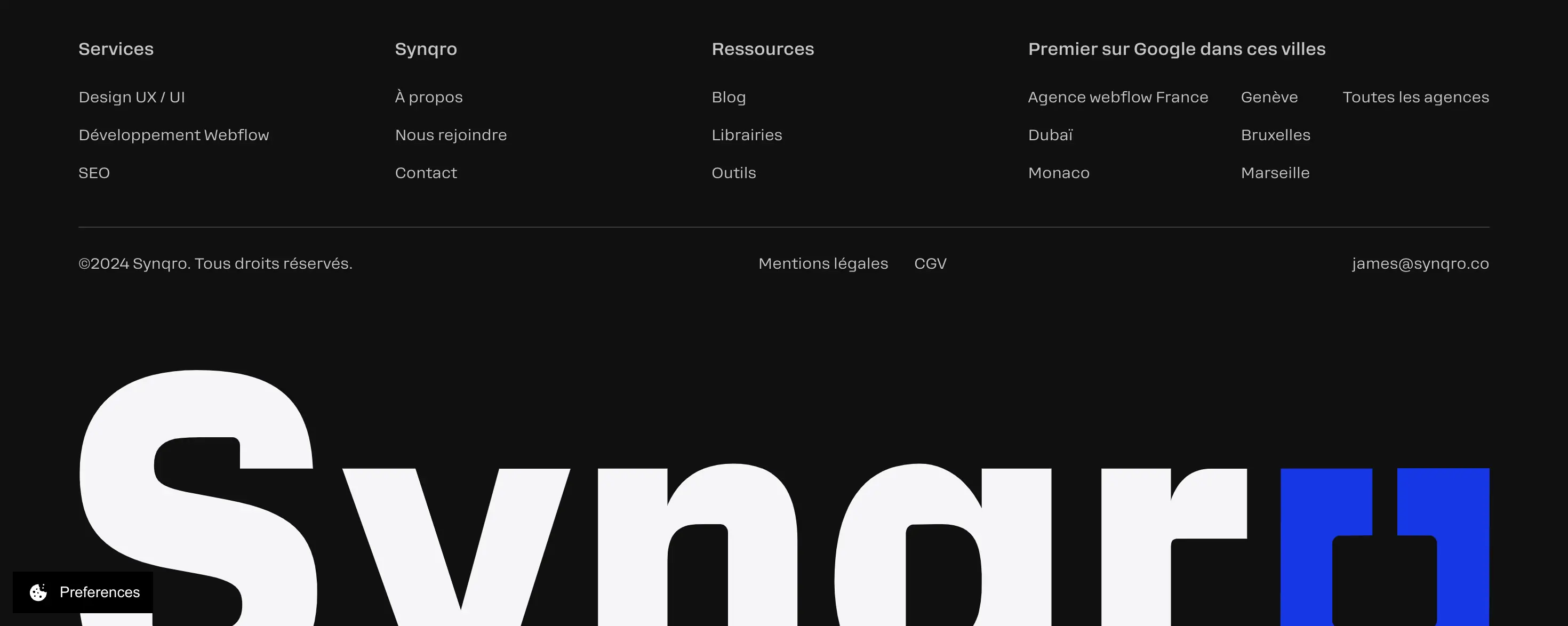 creation-footer-synqro-agence-webflow