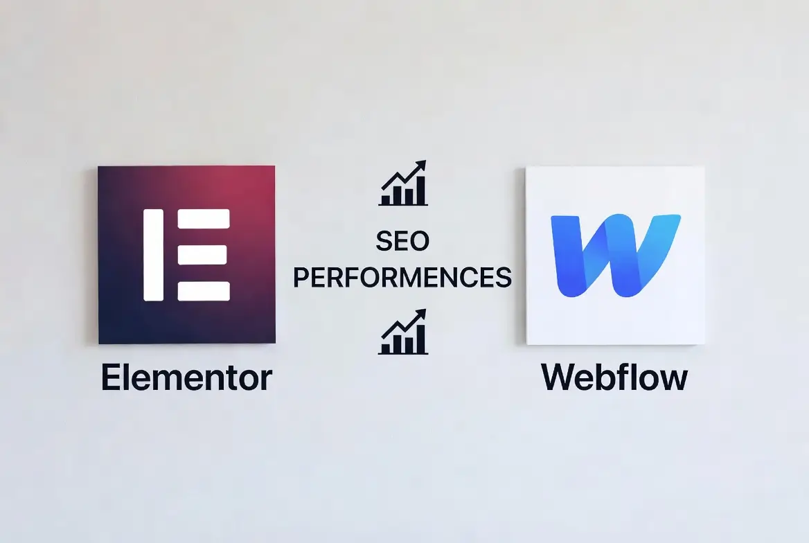 impact seo entre webflow et elementor