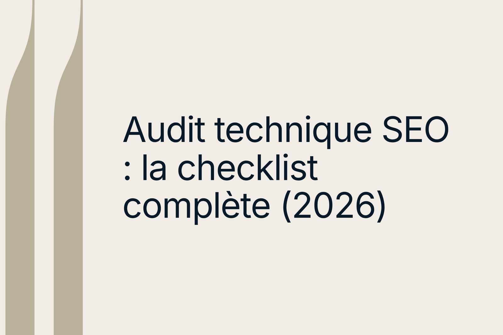 Miniature de l'article Synqro : Audit technique SEO, la checklist complète 2026