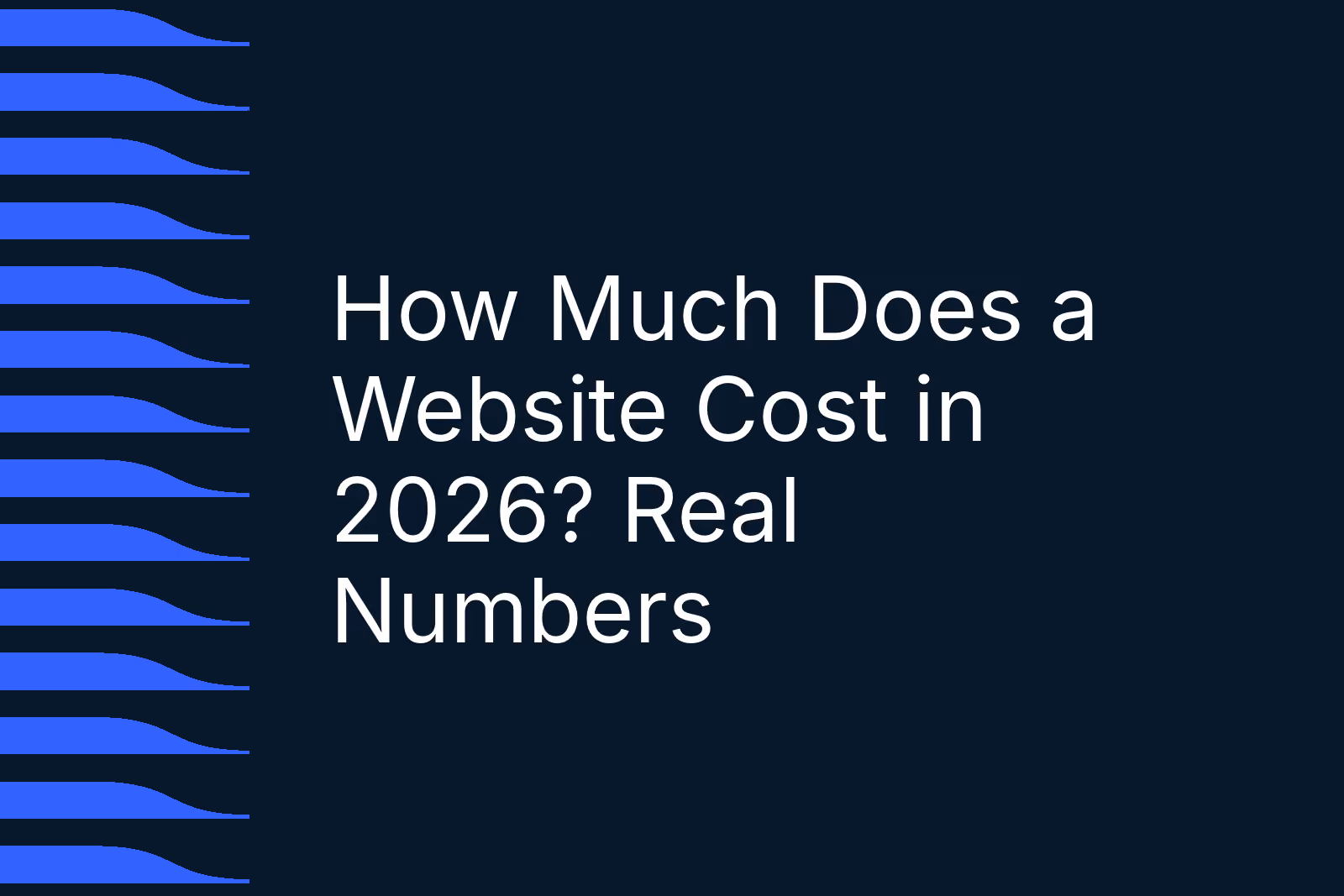 Synqro article thumbnail: How much does a website cost in 2026, real numbers