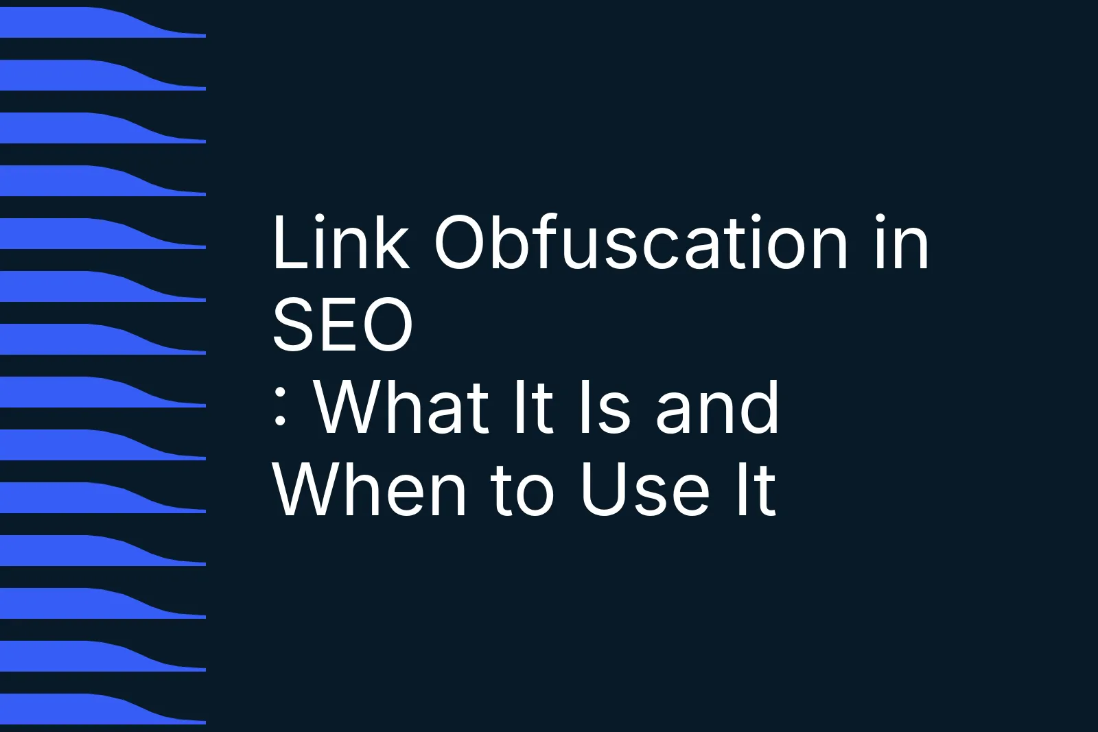 Synqro article thumbnail on link obfuscation in SEO