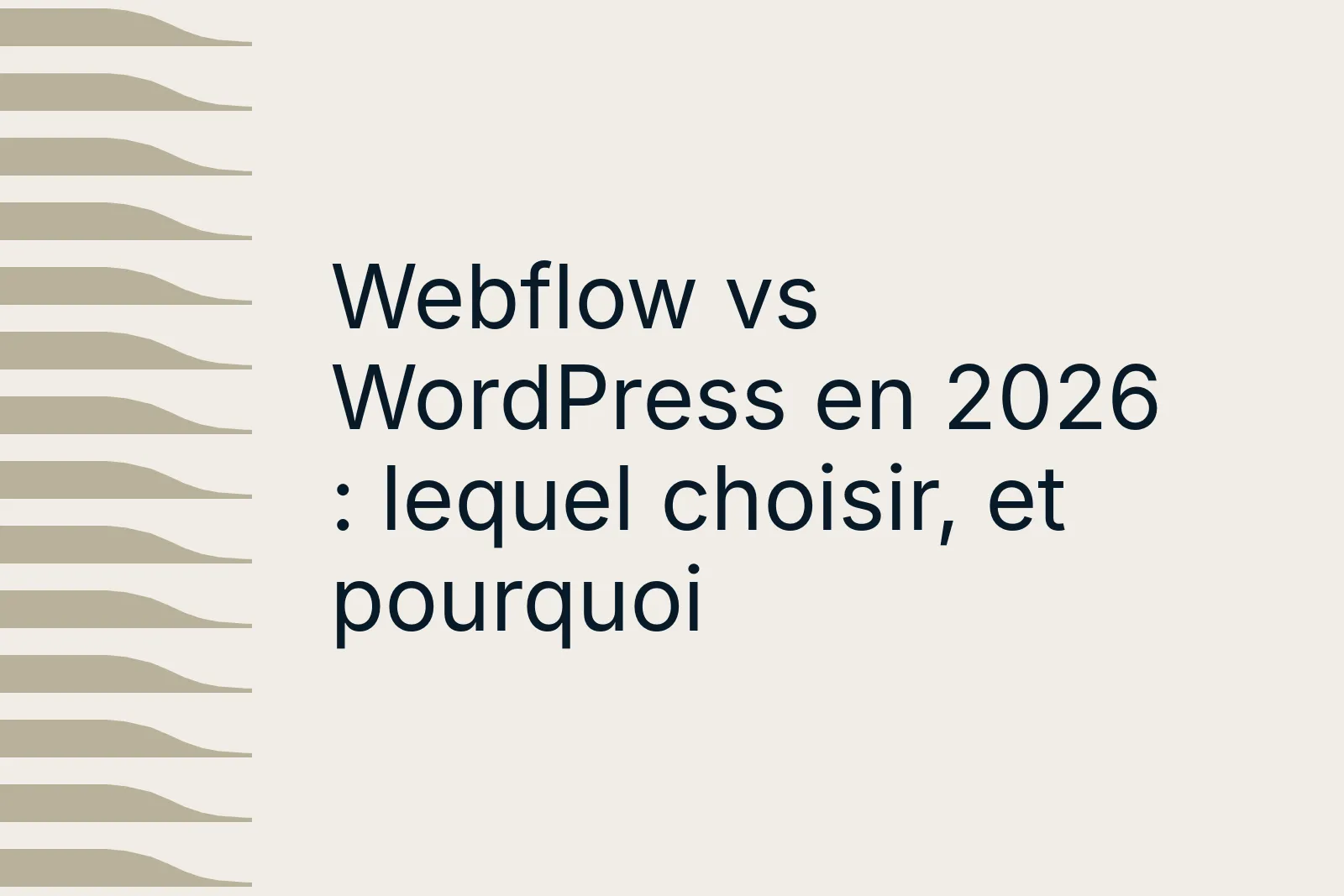 Miniature de l'article Synqro comparant Webflow et WordPress