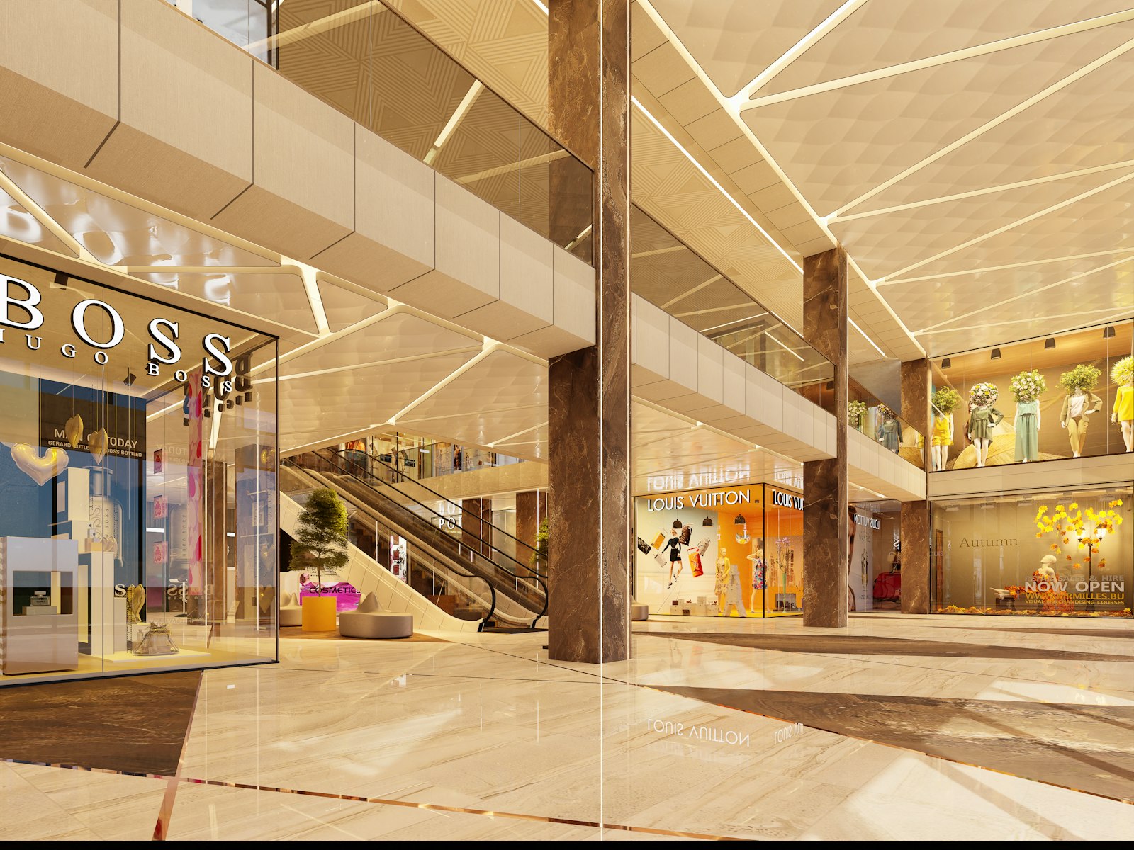 Luxury shopping mall