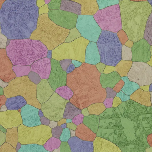 Ehemalige Austenitkörner in bainitisch-martensitischem Mischgefüge