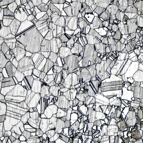 Austenitkörner mit konsolidierten Zwillingsgrenzen