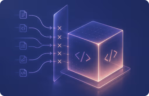 Never trained on your code