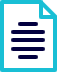 Icon of a document with horizontal lines representing text and a folded corner.