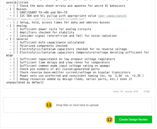 AllSpice design review creation.