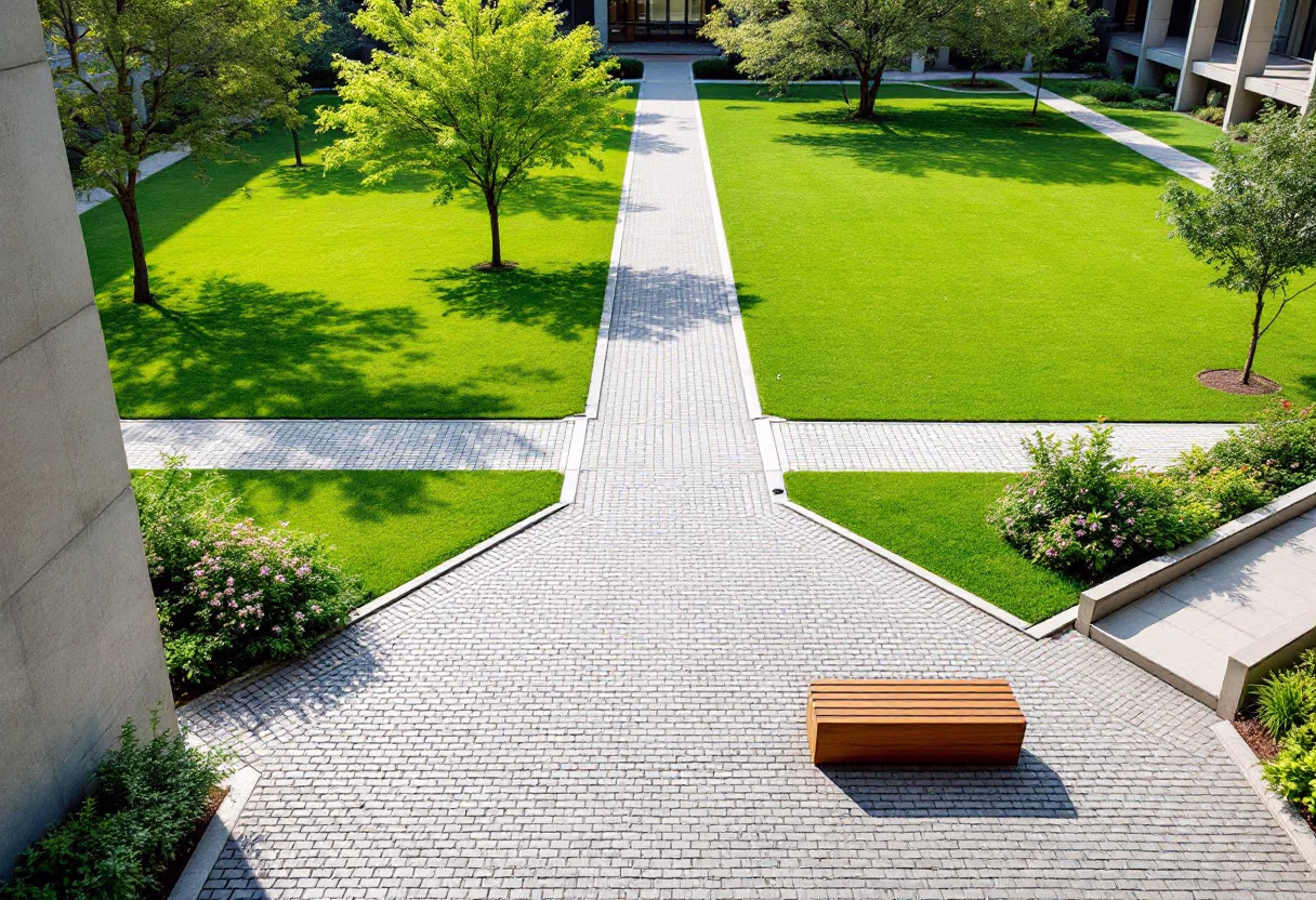 [background image] image of landscape (for a university)