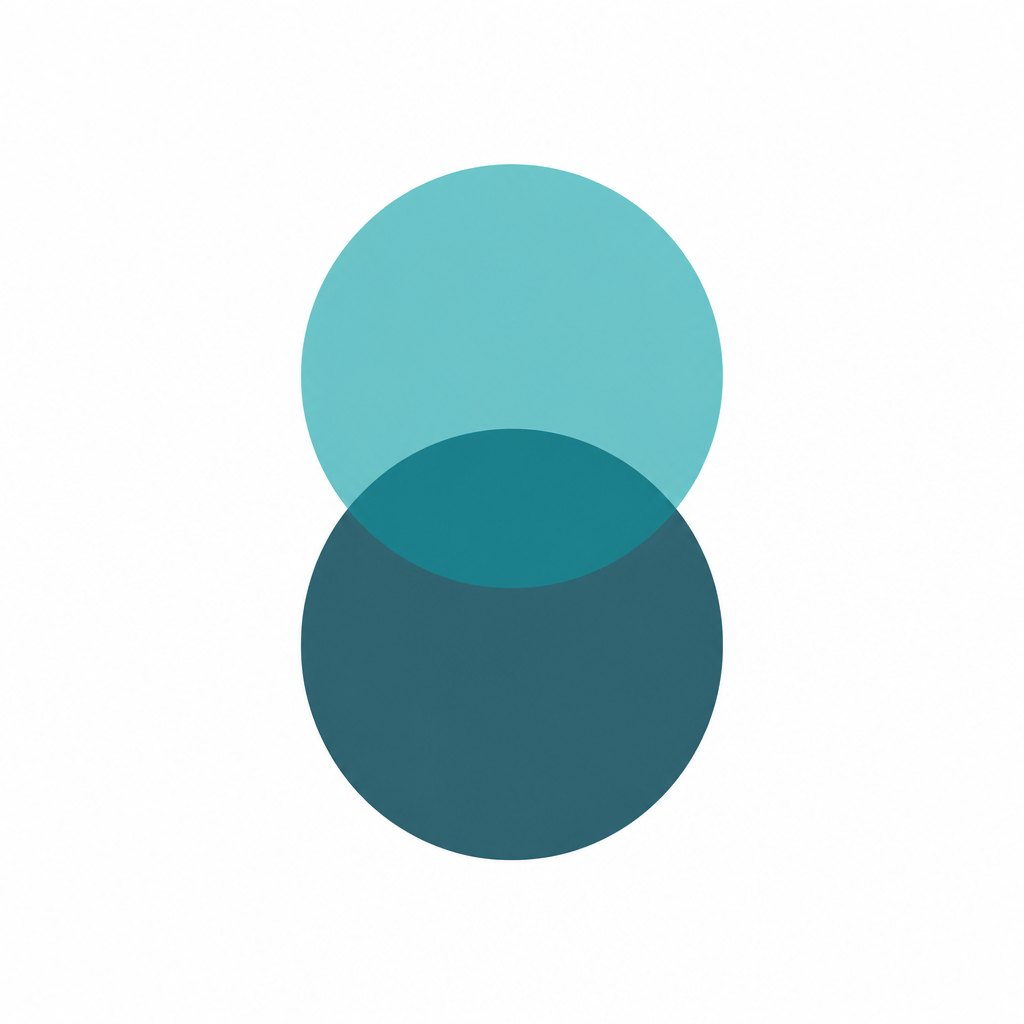 ReunionCare teal overlapping circle brand mark