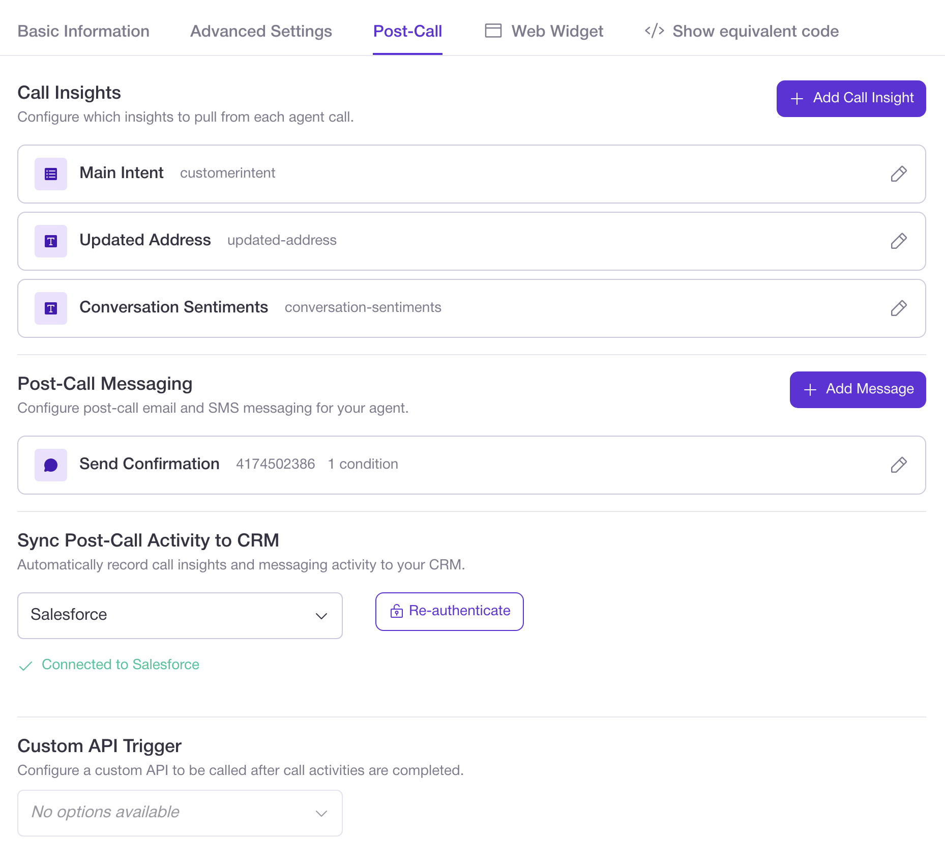Skills and actions product screenshot
