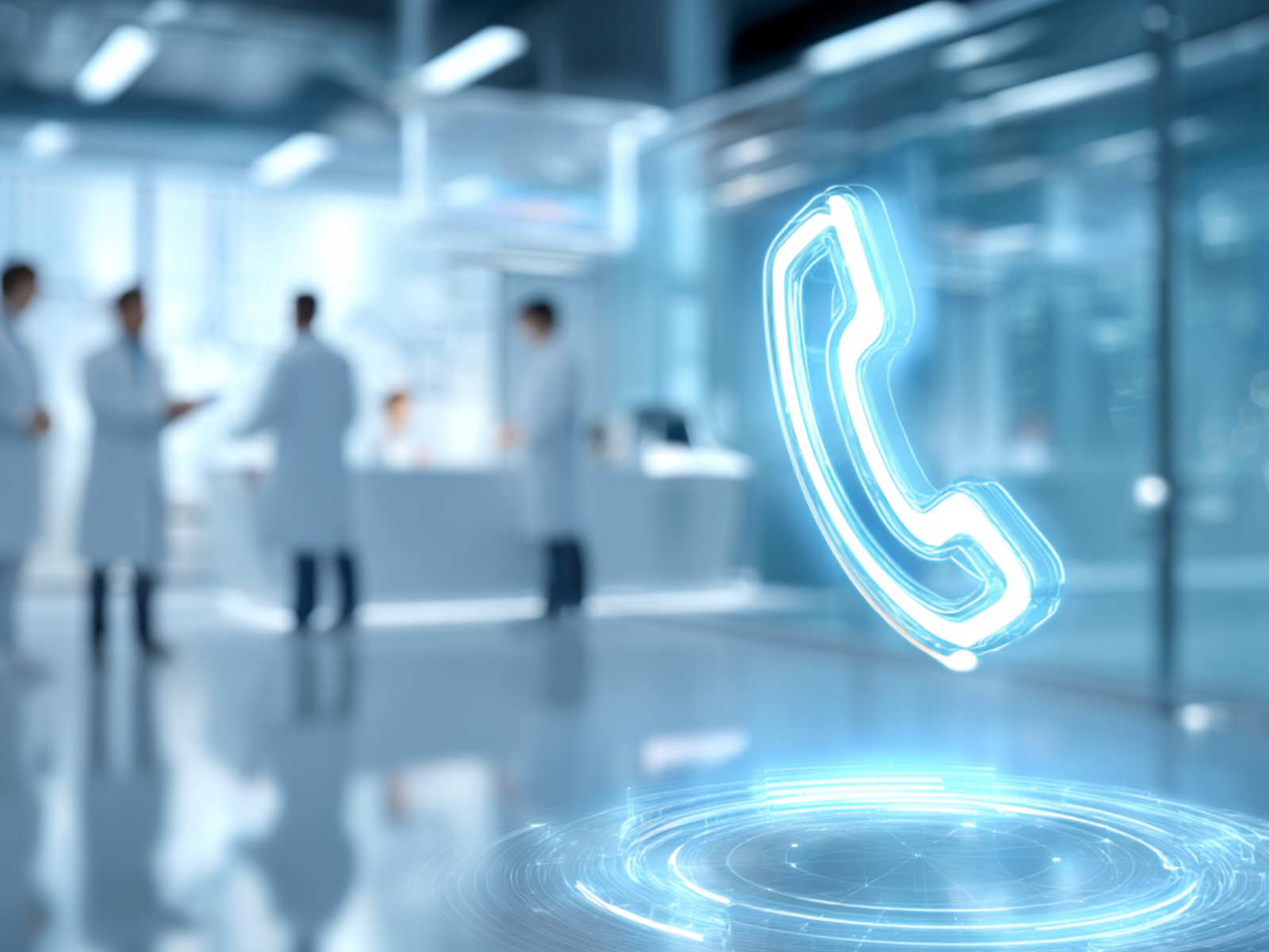 image of ai software in healthcare action at a patient care station