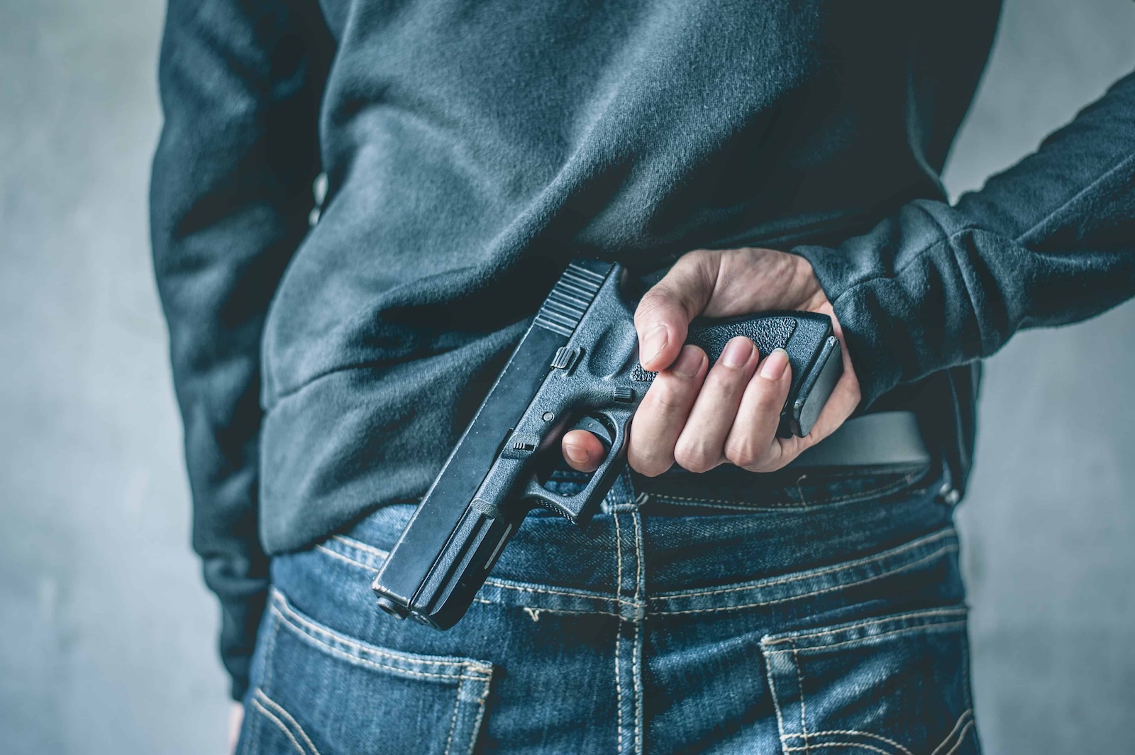 Concealed handgun detected at a site perimeter