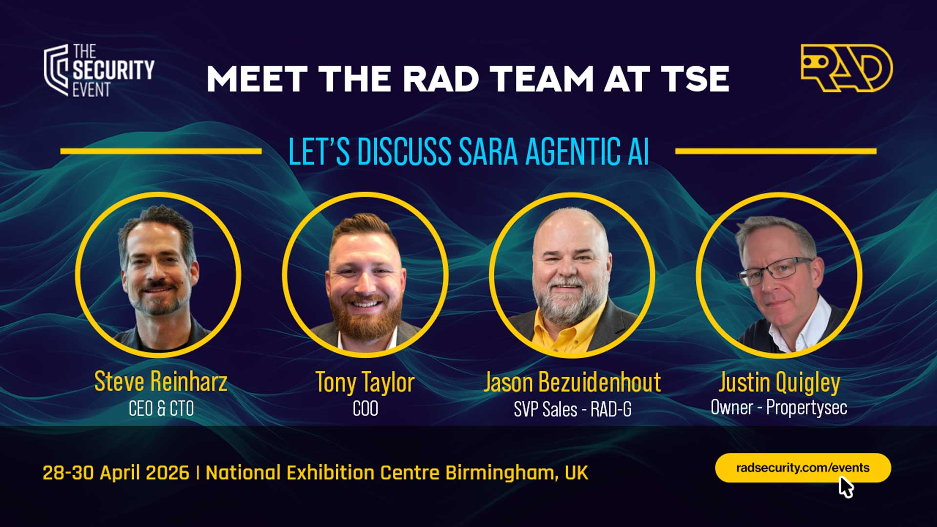 RAD at The Security Event (TSE) 2026 | SARA Agentic AI