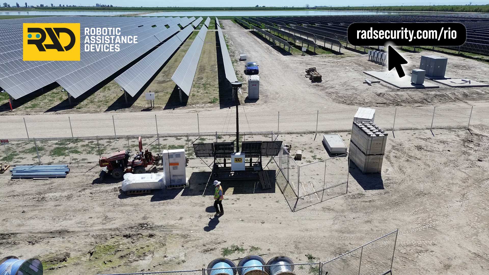 RIO solar field security video