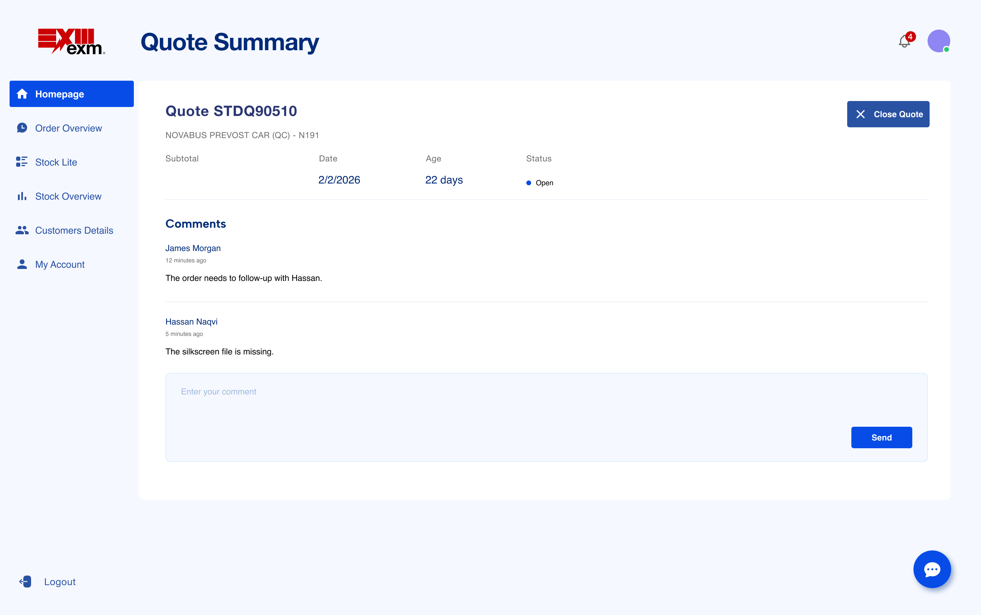 User interview screenshot