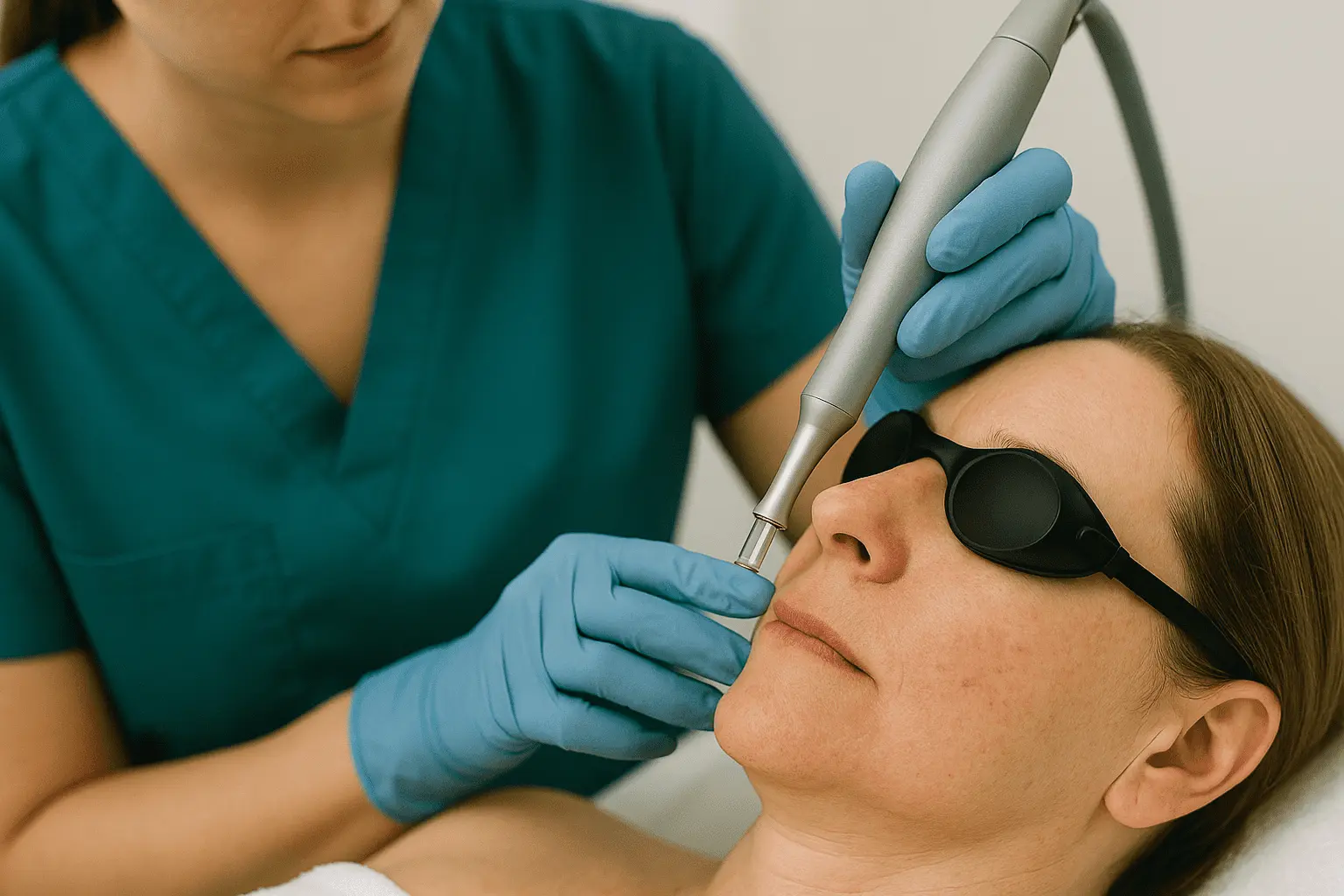 Laserowe usuwanie rumienia i naczynek w Novi Clinic Giżycko - precyzyjny zabieg medycyny estetycznej.