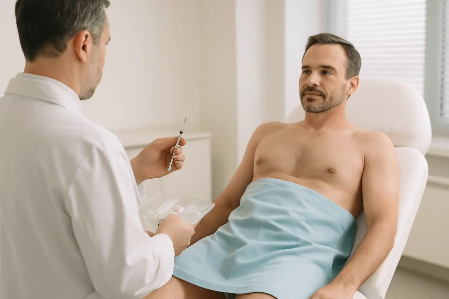 Terapia zaburzeń erekcji z użyciem autologicznego stymulatora w Novi Clinic Giżycko - poprawa jakości życia seksualnego.