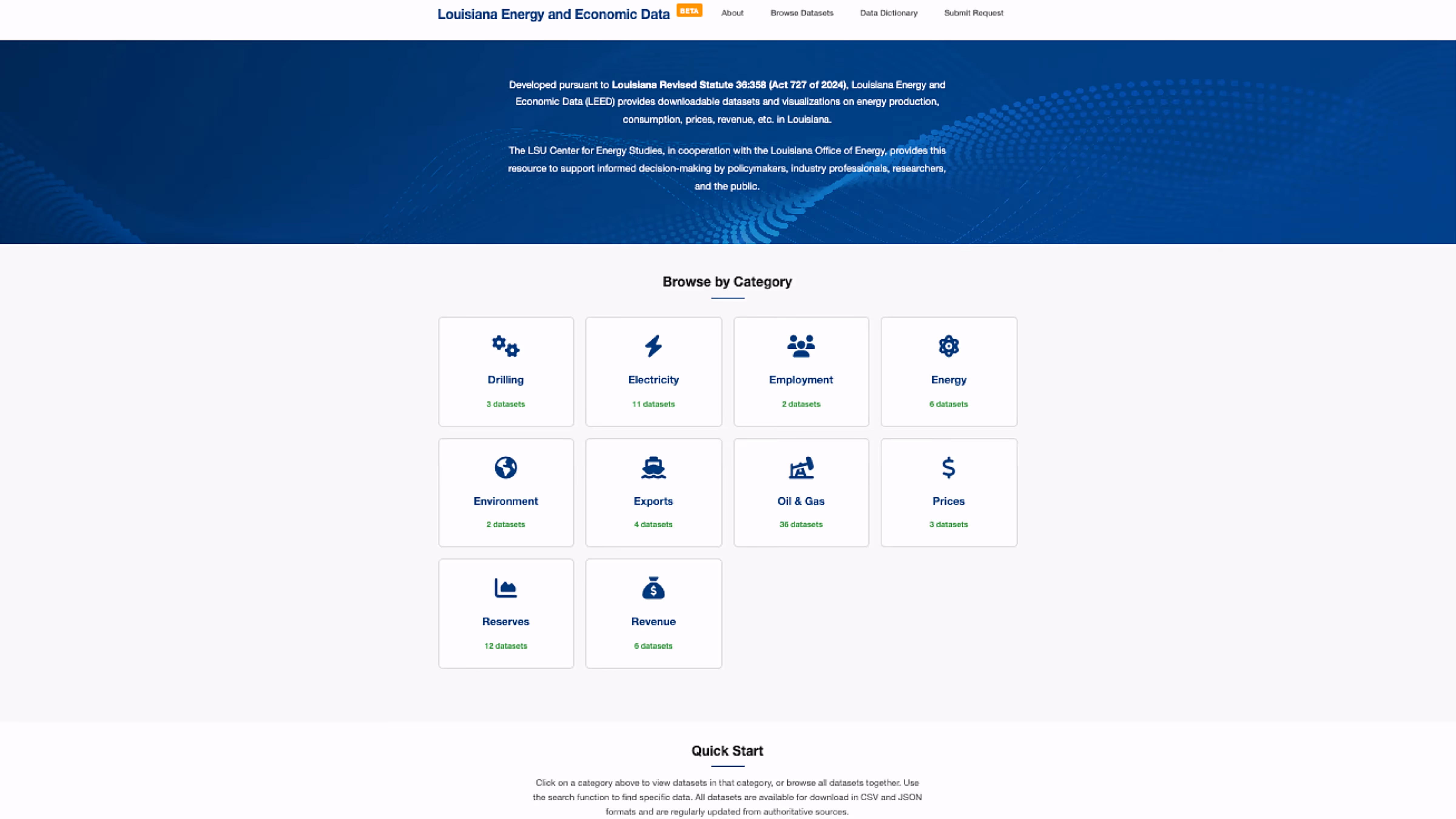 LEED web application interface screenshot